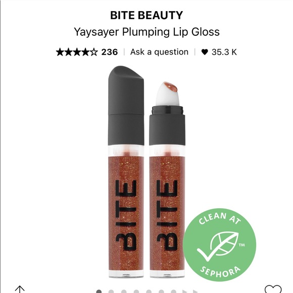 COPY - BITE BEAUTY | yay sayer plumping lip gloss - cinnamon twist - Picture 1 of 9